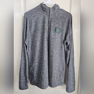 Nike Women's Oregon Ducks Gray Quarter-Zip